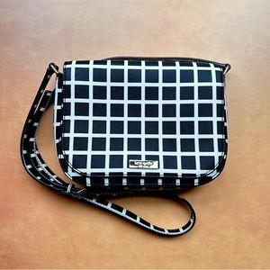 Kate Spade NWOT Purse Handbag Black and White Checkered Windowpane New Leather